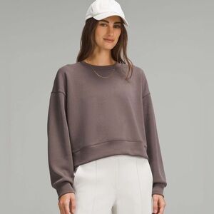 lululemon softstreme oversized cropped sweatshirt